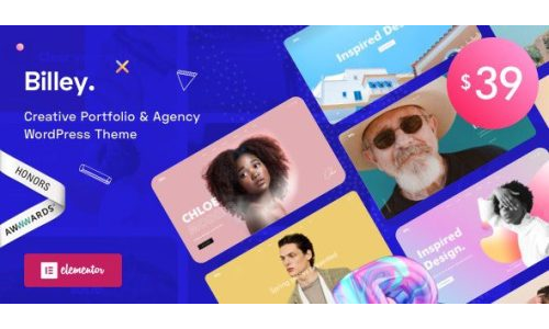 Billey 2.1.4 – Creative Portfolio & Agency Elementor WordPress Theme