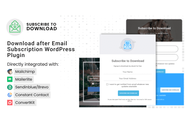 subscribe to download an advanced subscription plugin for wordpress